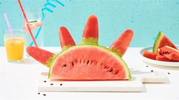 Lody arbuzowe na patyku