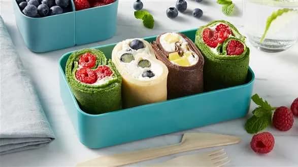 Kolorowe rolady naleśnikowe