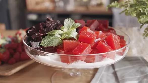 Agarowe galaretki truskawkowe