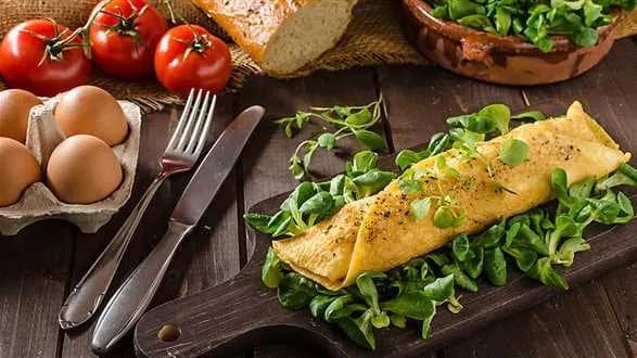 Omlet sojowy z warzywami