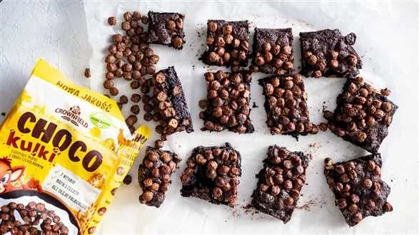 Brownie z czekoladowymi kulkami