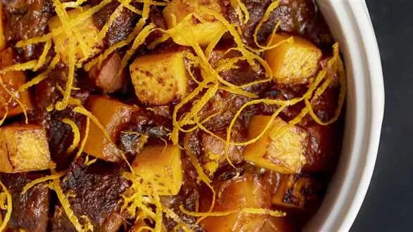 Gulasz z pomarańczami i dynią