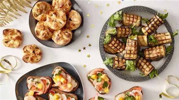 Chleb drwalski z serkiem chrzanowym i krewetkami