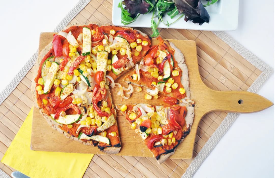 Afrykańska pizza z mąki teff