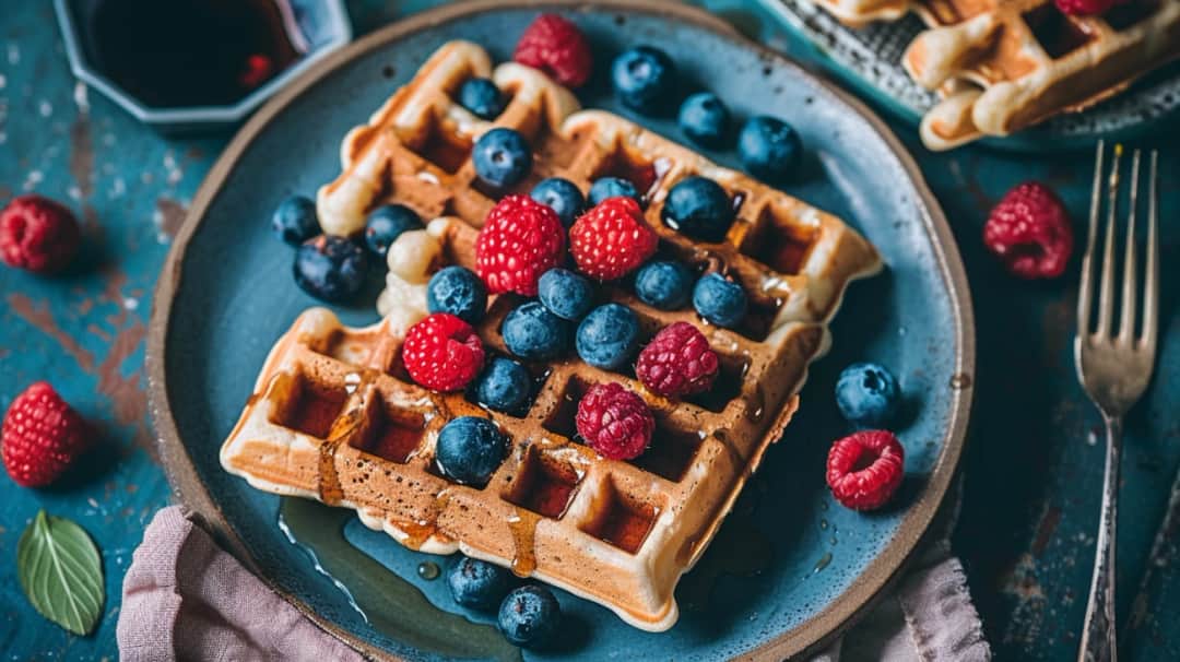 Chrupiące gofry z płatków owsianych - przepis na zdrowe i smaczne śniadanie